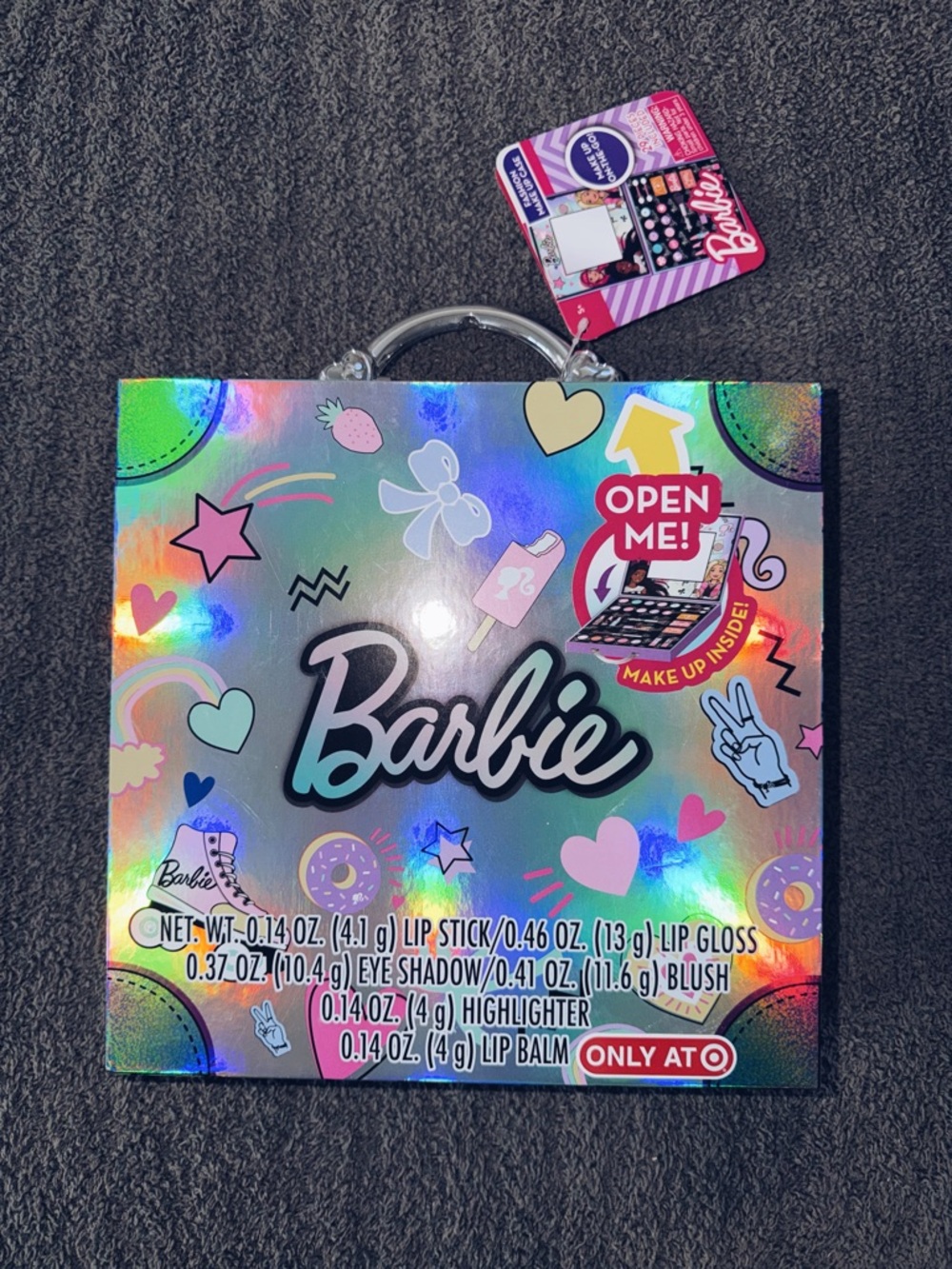 Barbie Kids Fashion Pretend Play 29 Piece Makeup Case